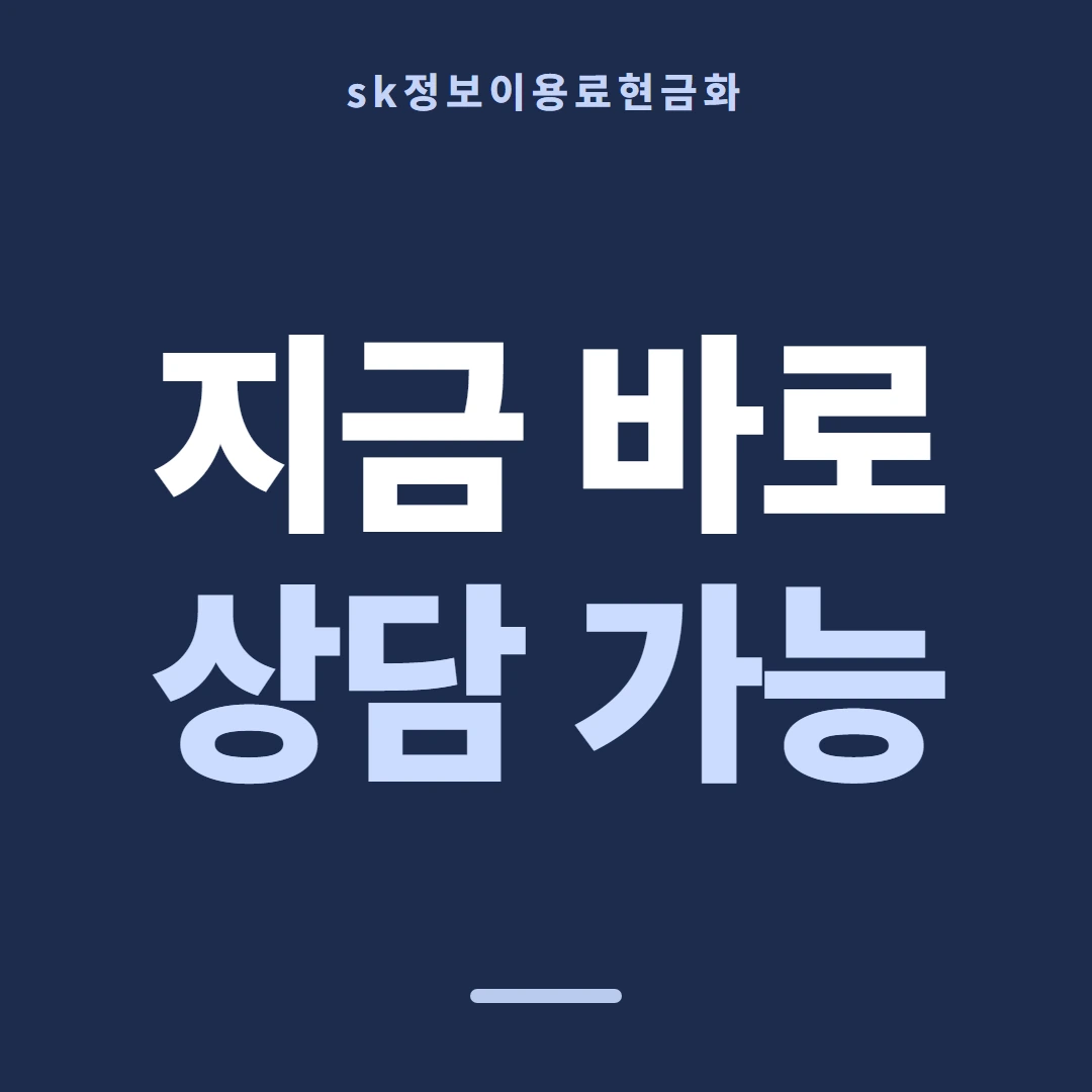 품티켓 SK 정보이용료 값이 정해지는 갈래 안내 이미지